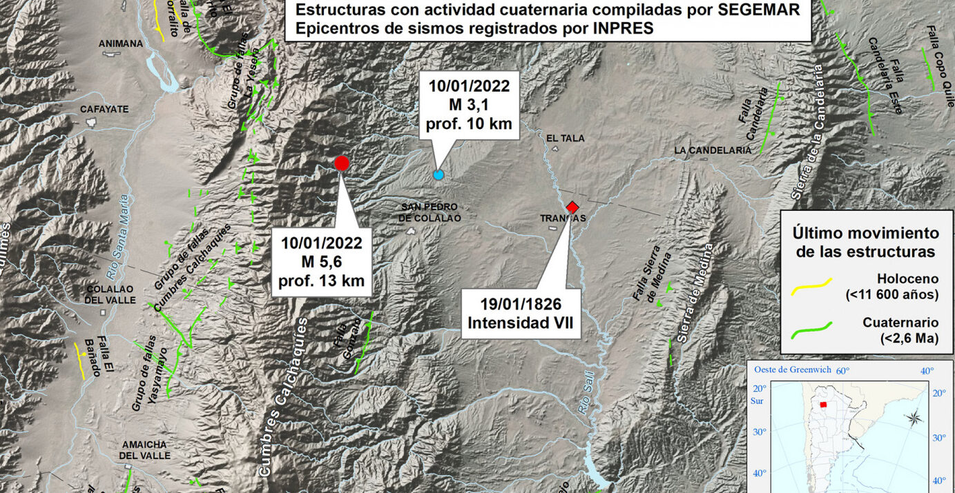 TEMBLOR EN EL NOROESTE ARGENTINO