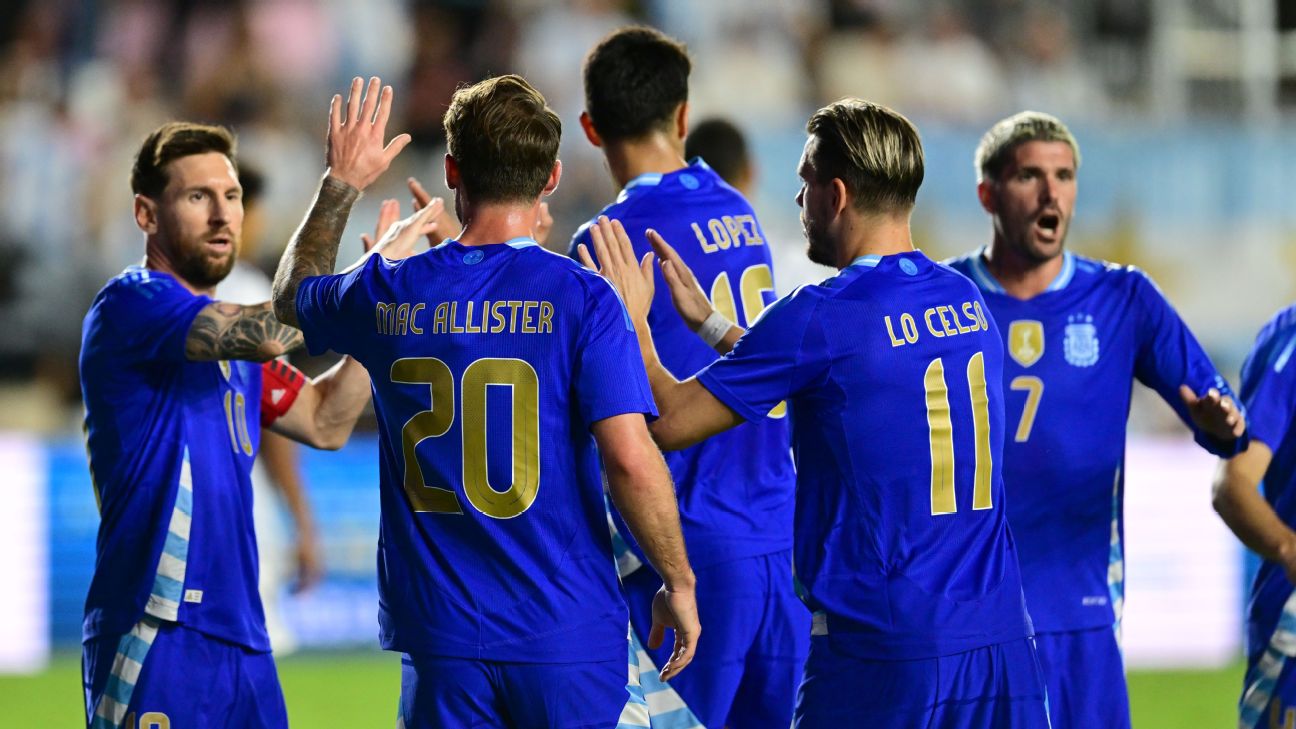 Goleada de Argentina sobre Puerto Rico: del regreso de Messi a los cuatro debutantes